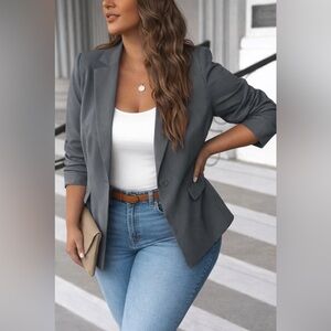 Women's Gray Blazer